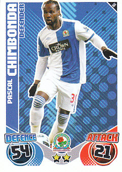 Pascal Chimbonda Blackburn Rovers 2010/11 Topps Match Attax #56